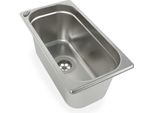 Lavello In Acciaio Inox Da 1 1/2" Lavello 325X176X200 Mm, Compreso Lo Scarico"