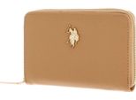 U.S. Polo Assn. Portafoglio Jones Zip Wallet Biscuit Marrone Chiaro