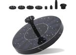 Tolletour Solarpump Fontana Solare 1,5W 6 Diverse Testine Di Spruzzo Pompa Per Laghetto Fontana Pompa Per Acqua Pompa Per Laghetto Fontana 190L/H
