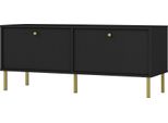 Selsey Oktio - Mobile Tv A 2 Ante, Nero-Grafite, 121 Cm