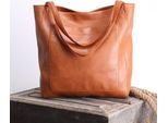 Inf Elegante Borsa Tote Inpoliuretanoda Donna - Borsa A Spalla Vintage Di Grande Capacità Marrone
