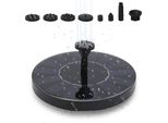 Aopunly Solarpump Fontana Solare 1,5W 6 Diverse Teste Di Spruzzo Pompa Per Laghetto Fontana Pompa Per Acqua Pompa Per Laghetto Fontana 190L/H