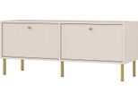 Selsey Oktio - Mobile Tv A 2 Ante, Beige Sabbia, 121 Cm