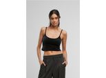 DáMské TíLko Urban Classics Donna Top Corto In Velluto Nero - Xs