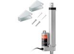 Succebuy Attuatore Lineare 12 V, Attuatore Lineare Da 6 Pollici Ad Alto Carico 330 Lbs/1500 N, Attuatore Di Movimento 0,19"/S Con Staffe Di Montaggio, Protezione IP54, Controllo Di Precisione Per Bracci Robotici"