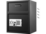 Succebuy Cassaforte Digitale Per Depositi Con Serratura A Codice Elettronico, Cassaforte Per Depositi Acciaio Al Carbonio Con Due Chiavi Di Emergenza, Cassaforte Da Ristorante Per La Casa, L'ufficio E L'hotel