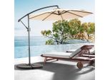 Supporto Per Ombrellone Aiorber, 14,8 Piedi, Ombra Forte, Design Bifacciale, Facile Da Usare, Meccanismo A Manovella, Per Giardino, Cortile, Kaki