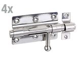 Alberts 858407 Bullone Di Bloccaggio, Con Impugnatura Rotonda E Anello Fisso, Acciaio Inox, Piastra 100 X 65 Mm, Bullone Ø 15,5 Mm, Lunghezza Totale 153 Mm, Set Da 4