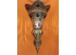 Lampada A Sospensione Baysan In Argento 45Cm | Lampada Orientale In Ottone