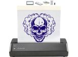Succebuy Stampante Stencil Per Tatuaggi, Dispositivo Wireless Bluetooth Con 10 Pezzi Di Carta E Sacchetto Di Tessuto, Portatile Per Android, Ios, Telefono, Ipad E Pc