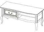 Credenza Tv Classica Cassettiera In Vero Legno Cassettiera Nuova PR-RTV-M