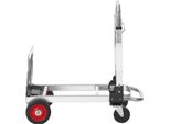 Succebuy Carrello Portasacchi 2 In 1 In Alluminio, Portata 181 Kg, Trasformabile, Pieghevole Con Ruote In Gomma
