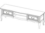 Credenza Tv Classica Cassettiera In Vero Legno Cassettiera Nuova PR-RTV-D