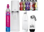 Macchina Per Acqua Frizzante Sodastream Terra White Con 2 Bottiglie Di Cartuccia Di Sciroppo