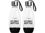 Sodastream My Only Bottle 0 5L Nero Set Di 2 Bpa Free Compatibile Terra Jet