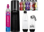 Sodastream Spumantizzatore Terra Black Set 2 Bottiglie Cartuccia Sciroppo