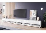 Minio Go For It, Mobile Tv, Lavagna Tv "Anne"", 300 Cm, Colore Bianco Opaco/Bianco Lucido"