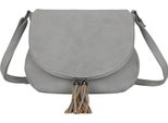 Gallantry, Borsa A Tracolla Da Donna Con Zip, Grigio Chiaro