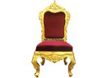 Sedia Trono Poltrona Set Sala Da Pranzo Designer Legno Stile Antico Barocco Rococò Velluto Nuovo