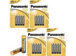 Panasonic Alkaline Power Aaa LR03 16 Batterie A Lunga Durata 1,5 V