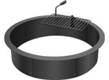 Succebuy Anello Per Fossa Antincendio, Inserto Per Fossa Antincendio Con Anello Antincendio Per Barbecue. 35 Pollici Di Diametro Esterno/31 Pollici Di Diametro Interno. Altezza 8,5 Pollici. Fodera Acciaio Al Carbonio Per Falò Casalinghi
