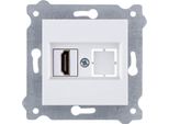 Presa Hdmi Con Connettore Bianco 269/01E Exen