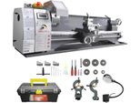 Succebuy Tornio In Metallo, 8,3 X 29,5 Pollici, Tornio Di Precisione Da Banco, Velocità 0-2500 Giri/Min, Motore Brushless Da 750 W, Riduttore In Metallo