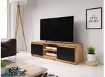 Minio Go For It, Mobile Tv, Lavagna Tv, "Didi"", 120 Cm, In Piedi, Rovere Wotan/ Colore Nero Grafite"