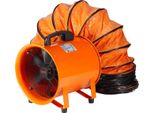 Ventilatore Da Costruzione Motore 367-W-AC Ventilatore Da Costruzione 2800 Giri/Min Ventilatore Da Costruzione Soffiante 1214 L/S (2574 Cfm) Ventilatore Assiale Con Tubo Flessibile Da 10 M Ventilatore Assiale 79 Db Livello Di Rumorosità Ventilatore Industriale