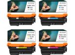 4X Toner Per Hp CE250X / CE400X-CE250X/CE400X CE250X / CE400X Cmyk = Nero + Blu + Rosso + Giallo | Sostituzione Per Hp Laserjet Color M551 M570 M575