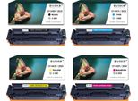 4X Toner Per Hp Canon CF540X CRG054H Cmyk = Nero + Blu + Rosso + Giallo | Sostituzione Per Color Laserjet Pro M254Nw M280Nw M281Fw
