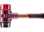 Mazza Simplex Soft-Face, Composizione Gomma / Plastica; Con Alloggiamento In Ghisa Malleabile E Manico In Legno Extra Corto Di Alta Qualità | D=60 Mm / Design Del Manico=Extra Corto | 3026.062