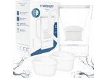 Caraffa Filtrante Wessper D3 Slim Aquamax 2,7 L Bianca – Caraffa Da Frigorifero Incl. 3 Cartucce Filtranti Aquamax Standard