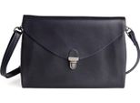 Harold's Pelle Borsa A Tracolla Pochette Fold Handbag Clutch Dark Blue Blu Scuro
