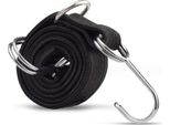 0,5 M Tendibagagli Per Biciclette | Cinghia Di Tensionamento Del Portabagagli | Cinghia Di Tensionamento Del Portabagagli Per Biciclette | Cinghia Per Bagagli Con Doppio Gancio Metallico | Tendibagagli [Nero] | Espansore | Corda Di Tensionamento Cinghia Per Biciclette Per Il Fissaggio Del Carico