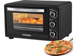 Mini Forno Steinborg 25 Litri | Timer 60 Minuti | 100-230°C | 1500 Watt | Calore Superiore/Inferiore | Convezione | Griglia, Teglia, Vassoio Per Briciole