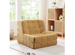 Sedia Da Terra 'Koskyvn' Imbottita Con Schienale 75 X 90 X 100 Cm Tessile Giallo
