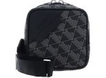 Lacoste Borsa A Tracolla The Blend Square Crossover Bag Monogram Noir Gris Nero