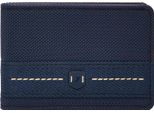 Fossil Porta Carte Di Credito Rowan Front Pocket Bifold Wallet Navy Blu Scuro