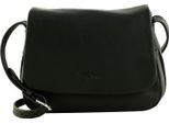 Lacoste Pelle Borsa A Tracolla City Court Flap Crossover Bag Noir Nero