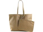 Lacoste Borsa A Tracolla Borsa Shopper Zel Shopping Bag Mono Viennois Chipmunk Marrone Chiaro