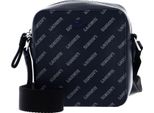 Lacoste Pelle Borsa A Tracolla Borsa A Tracolla Chantaco Seasonal Square Crossover Bag Eclipse Blanc Noir Blu