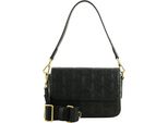 Lacoste Pelle Borsa A Tracolla Borsa A Tracolla Maheki Flap Crossover Bag Noir Nero