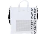Lacoste Borsa A Tracolla Borsetta S Shopping Bag Blanc Noir Bianco