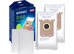 8X Sacchetti Worwo Per Aspirapolvere Aeg Elektrolux Ultrasilencer Ergospace