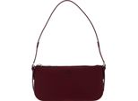 Lacoste Pelle Borsa A Tracolla Chantaco Classics Shoulder Bag Cranberry Rosso Scuro