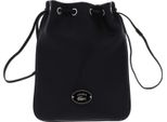 Lacoste Pelle Borsa A Tracolla Origin Croc Shoulder Pouch Noir Nero