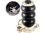 Martinetto Pneumatico Air Jack 3 T, Bianco Martinetto A Tre Sacchi D'aria 140-450 Mm Di Altezza Di Sollevamento Martinetto A Sacchi D'aria, Martinetto A 5 Minuti Di Sollevamento Per Suv, Camion, Autobus Ecc.