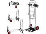 Carrello Portasacchi 2 In 1 Pieghevole 113/181 Kg Capacità Di Carico Carrello Da Trasporto Carrello Portasacchi In Lega Di Alluminio E Acciaio Al Carbonio ⇋ Carrello A Pianale Carrello Per Attività Di Carico E Trasporto In Interni Ed Esterni