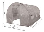 4Iq Copertura Per Serra 2,5X4M Grigio